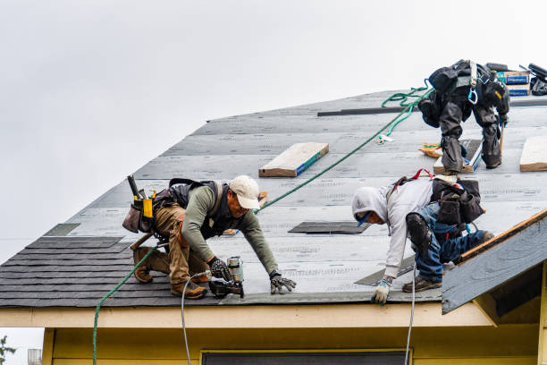 Professional Roofing technician working in Savona, NY